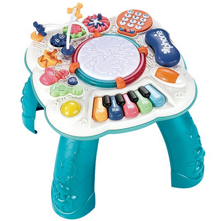 Детский музыкальный развивающий столик пианино красный и синий - фото 1 - id-p187591838