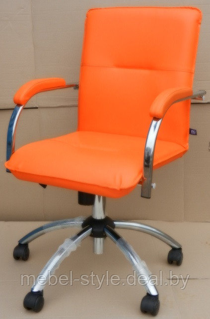 Кресло САМБА на мягких подлокотниках и хромированной крестовине, SAMBA GTP S  ткань