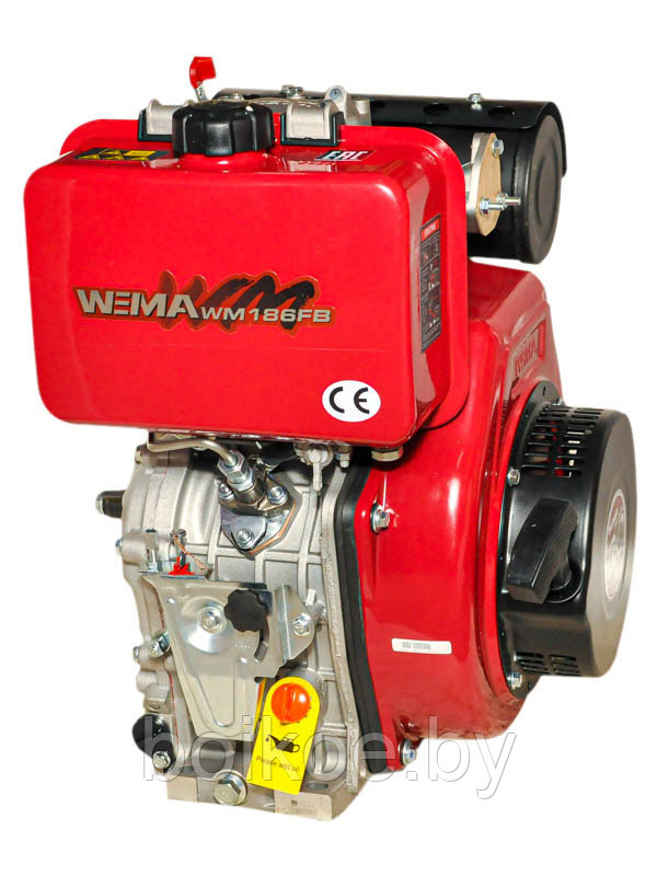 Двигатель дизельный Weima WM186FBE (9 л.с., шпонка 25 мм, электростартер) - фото 4 - id-p187593495