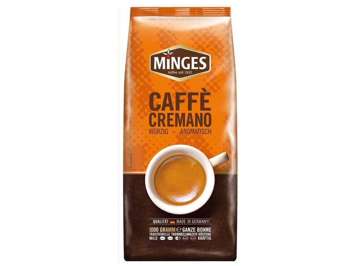 Кофе натуральный жареный в зернах MINGES Caffe Cremano, 1000г.