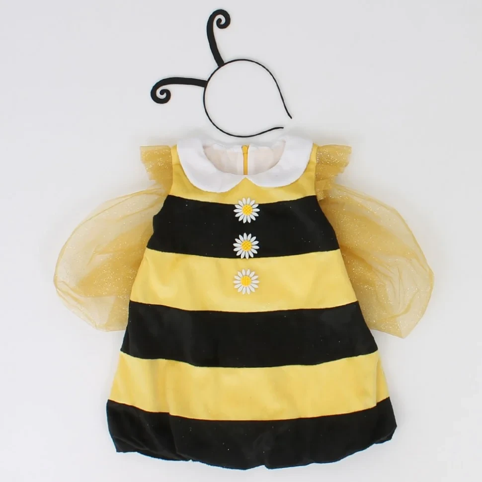 Детский карнавальный костюм "Пчелка Жужа" Пуговка для девочек - фото 2 - id-p181030713