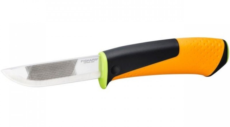 Нож для тяжелых работ с точилкой Fiskars (1023619) - фото 1 - id-p187608139