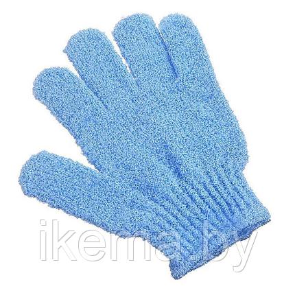 Мочалка-перчатка, цвет Голубой (QH-0912), фото 2