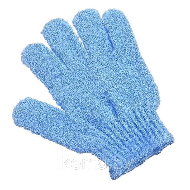Мочалка-перчатка, цвет Голубой (QH-0912) - фото 1 - id-p115969812