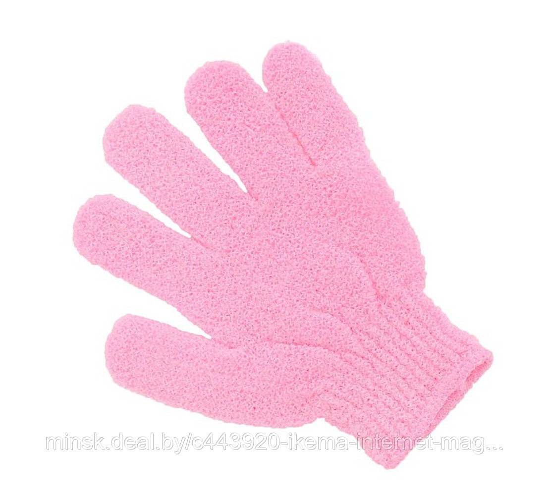 Мочалка-перчатка, цвет Розовый (QH-0912) - фото 1 - id-p187616115