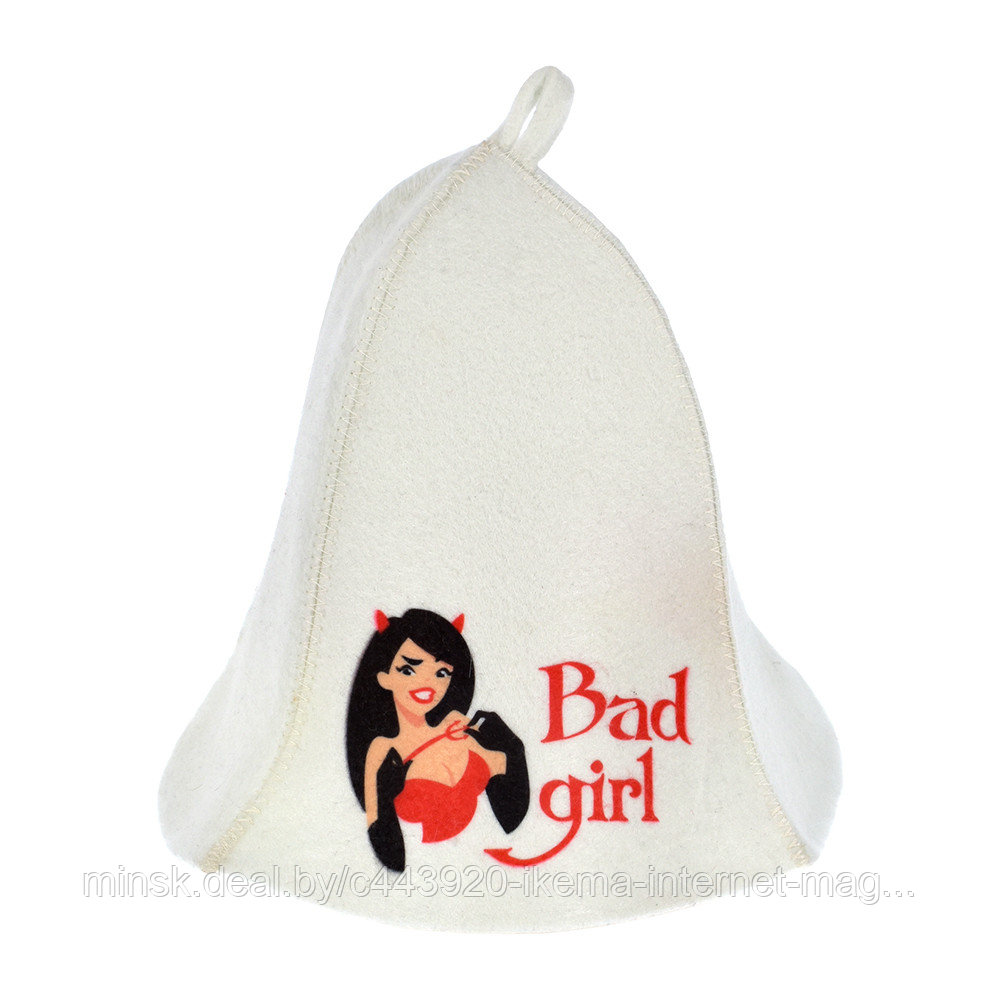 Шапка для бани и сауны «Bad girl» "Hot Pot", войлок, 41158 - фото 1 - id-p187619821
