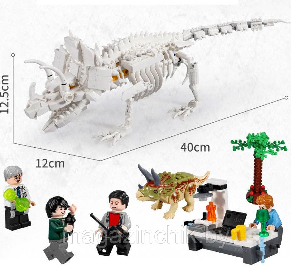 Конструктор Скелет трицератопса SY 1603, 642 дет., Юрский период - фото 2 - id-p187622694