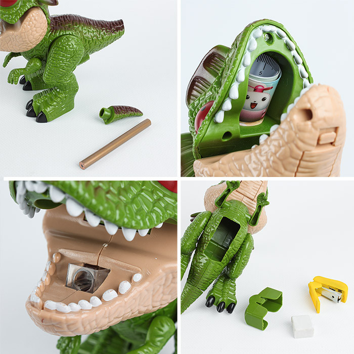 Набор настольный детский 5 в 1 "Динозавр" зелёный - фото 3 - id-p187622752