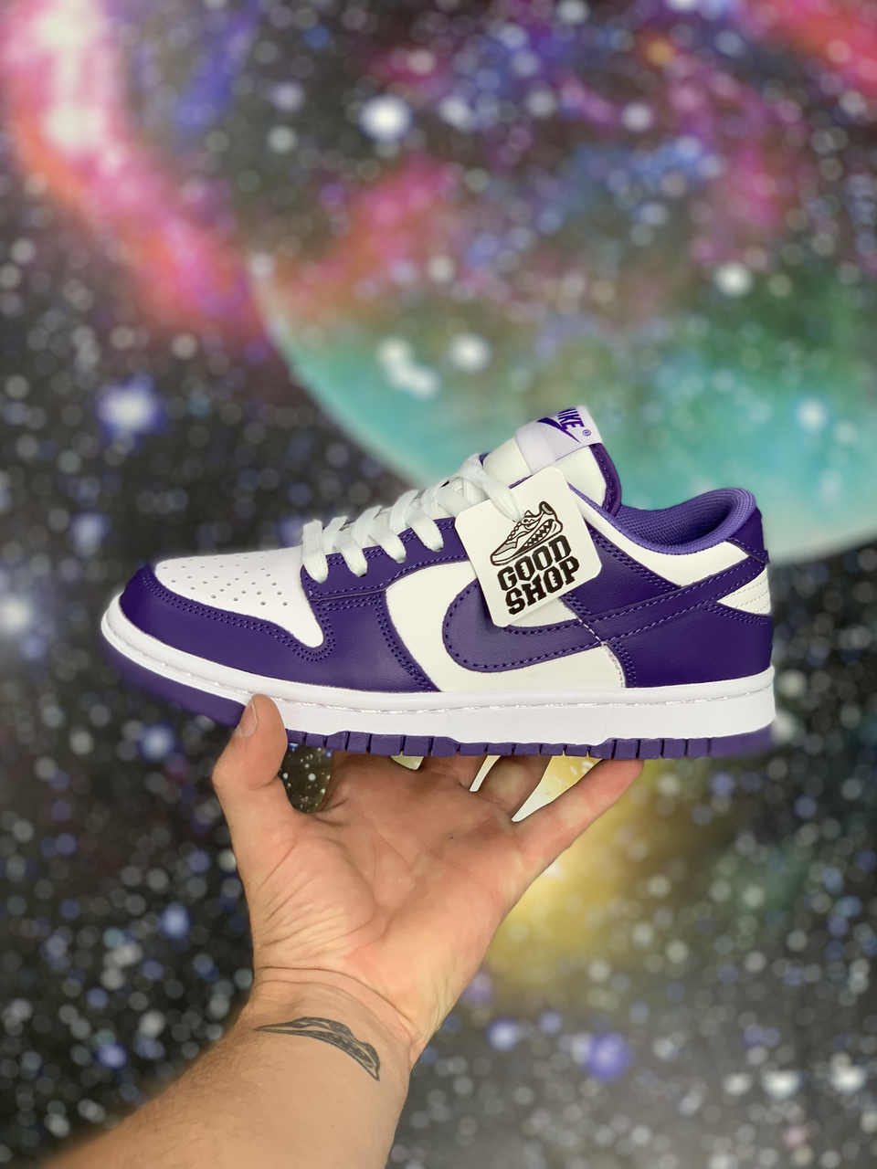 Кроссовки Nike SB Dunk White Violet Low