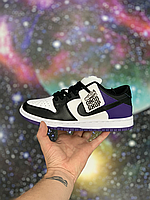 Кроссовки Nike SB Dunk White Black Violet Low