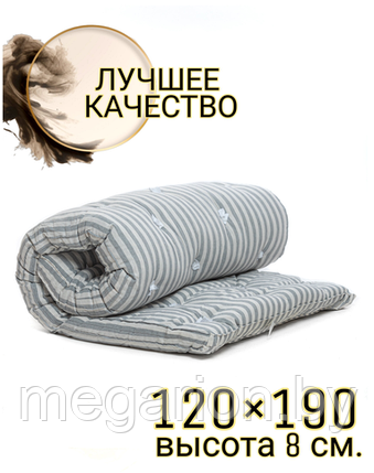 Матрас ватный ЭКОНОМ 120Х190см Тик, фото 2