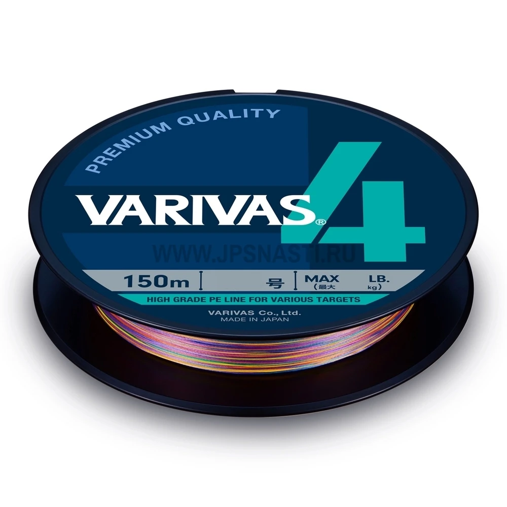 Плетеный шнур Varivas 4 Stripe Marking Edition, #0.6, 150 м, Многоцветный - фото 1 - id-p187642610