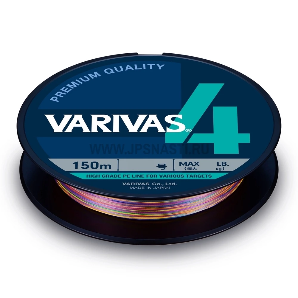 Плетеный шнур Varivas 4 Stripe Marking Edition, #1.2, 150 м, Многоцветный - фото 1 - id-p187642613