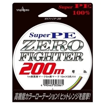 Плетеный шнур Yamatoyo Super PE Zero Fighter 10х5 х4, #1.2, 200 м, многоцветный