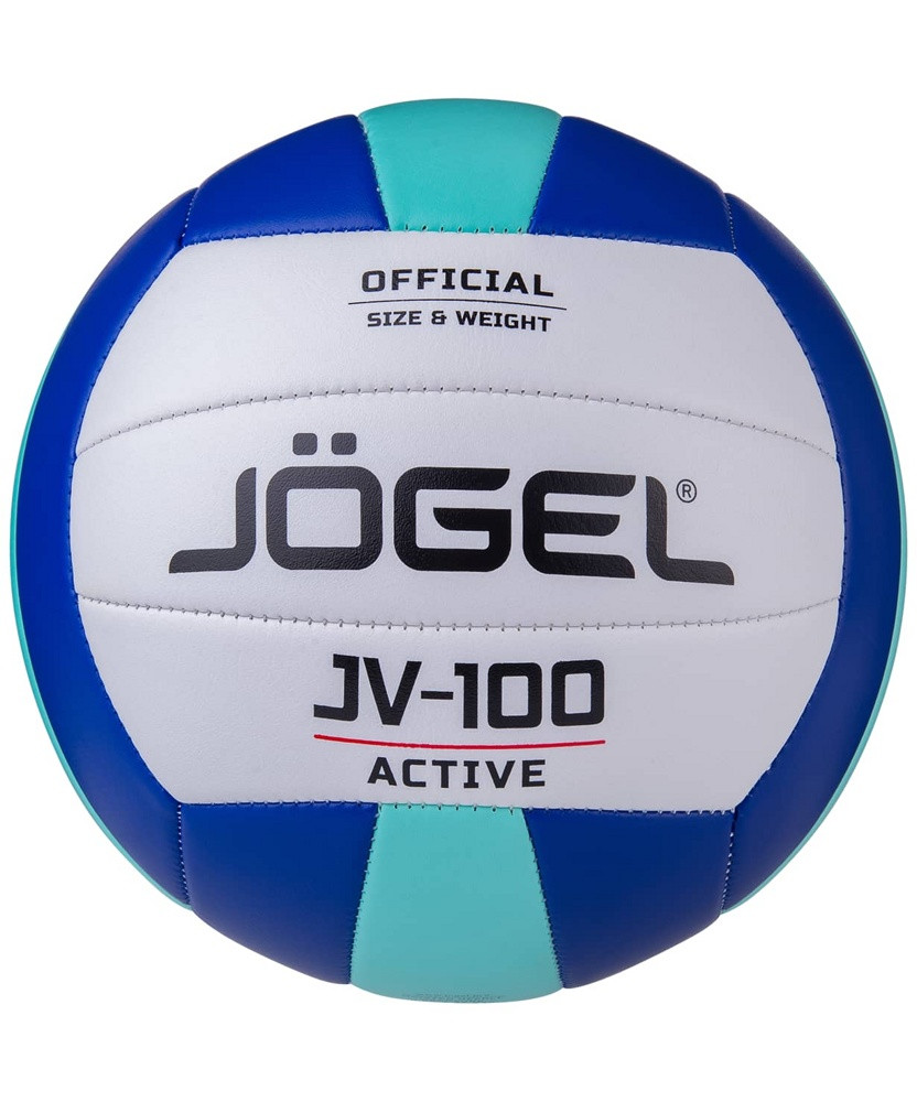 Мяч волейбольный №5 Jogel JV-100 синий/мятный, фото 1