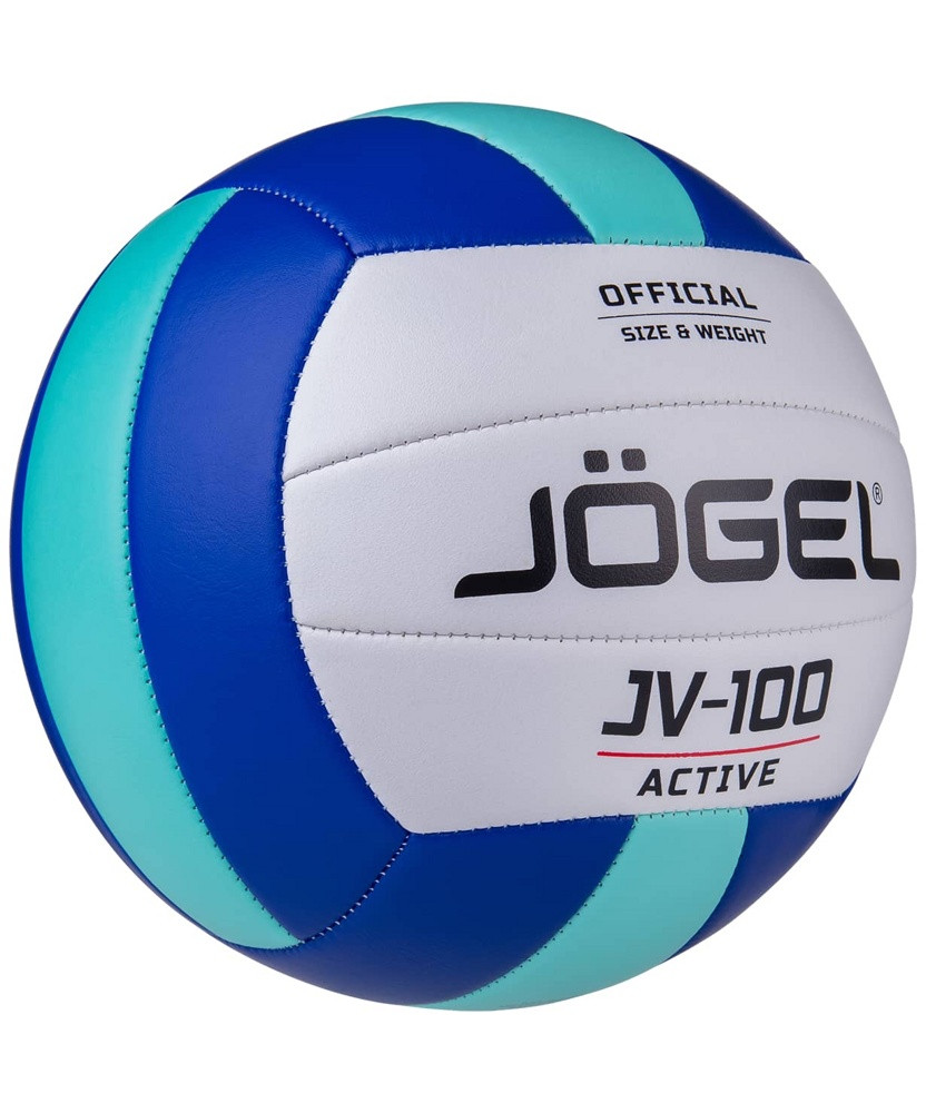 Мяч волейбольный №5 Jogel JV-100 синий/мятный - фото 2 - id-p187642663