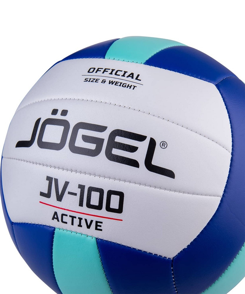 Мяч волейбольный №5 Jogel JV-100 синий/мятный - фото 3 - id-p187642663