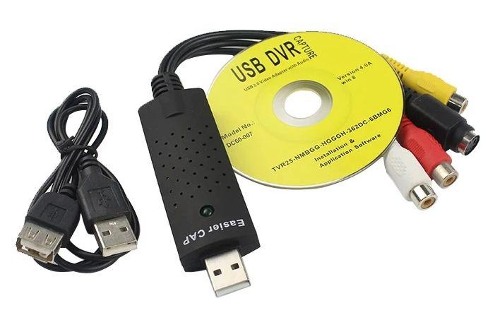Карта видеозахвата USB2.0 - RCA (AV) EasierCAP, черный 555959 - фото 2 - id-p153524404