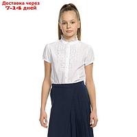Блузка для девочек, рост 140 см, цвет белый