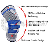 Активный бандаж для разгрузки и мышечной стабилизации коленного сустава Nesin Knee Support/Ортез-наколенник, фото 5