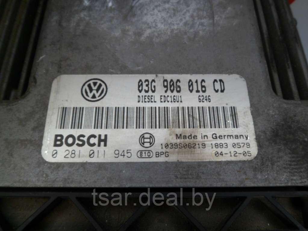 Блок управления двигателем Volkswagen Touran 1 (03G906016CD, 0281011945) - фото 4 - id-p187645282