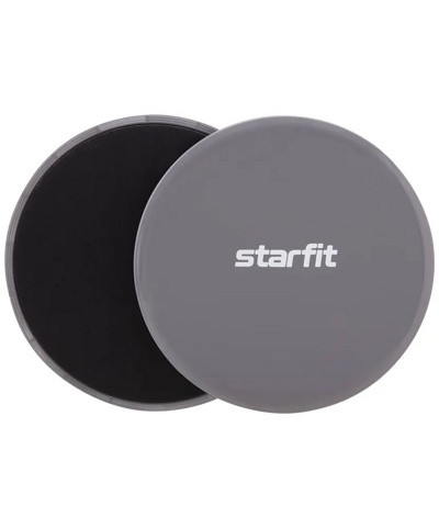 Диски для скольжения STARFIT Core FS-101 серый/черный - фото 1 - id-p187642687