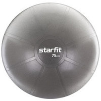 Мяч гимнастический STARFIT, черный, антивзрыв, 75 см GB-107-75-BK