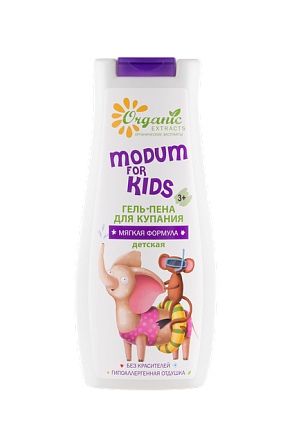 Гель-пена для купания Modum For Kids мягкая формула детская, 250 мл - фото 1 - id-p187650632