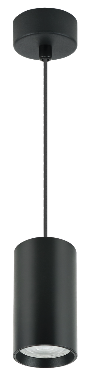 Светильник подвесной под лампу с цоколем GU10 TruEnergy (35W, D55*H100) черный - фото 1 - id-p187626139