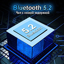 Беспроводные Bluetooth наушники с сенсорным управлением и шумоподавлением (черные), фото 3