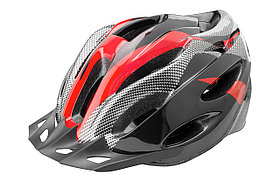 Велошлем Stels FSD-HL021 чёрно-красный, 58-60 см