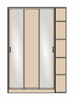 Шкаф-купе СШ 10.010 (-02) Сапермебель