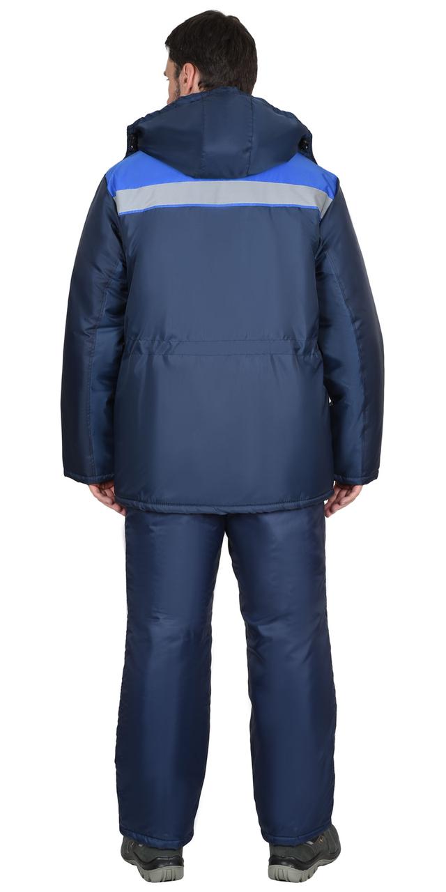 Куртка СИРИУС-БРИГАДИР темно-синяя с васильковым и СОП - фото 2 - id-p127417348