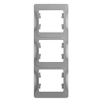 GSL000307 GLOSSA 3-постовая РАМКА, вертикальная, АЛЮМИНИЙ Schneider Electric