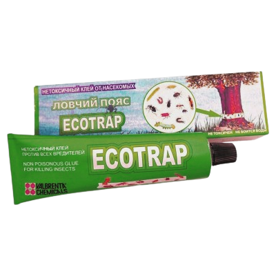Ловчий пояс ECOTRAP, нетоксичный клей для отлова насекомых, 135 г
