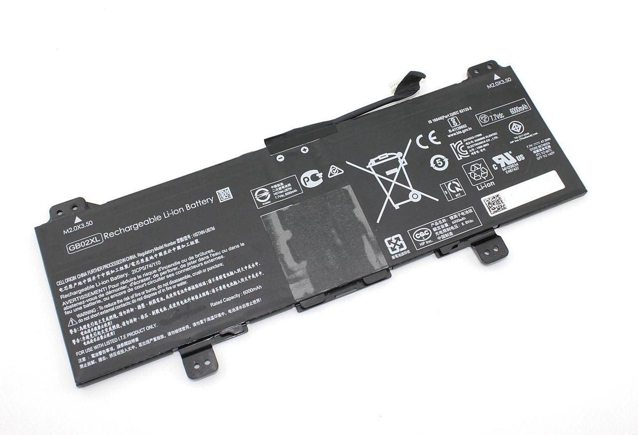 Аккумулятор (батарея) GB02XL для ноутбука HP 14-DB, 7.7В, 47.3Вт