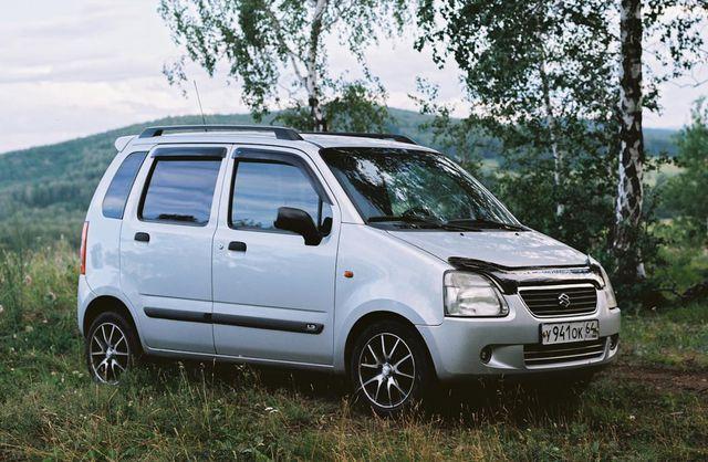 Дефлектор капота - мухобойка, Suzuki Wagon R+ 2000–2003, VIP TUNING