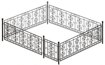Ограды, изделия ритуальные