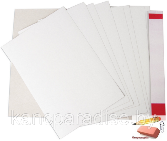 Набор белого картона Brauberg Лодочка, А4, 8 листов, односторонний, мелованный, глянцевый - фото 2 - id-p187732531