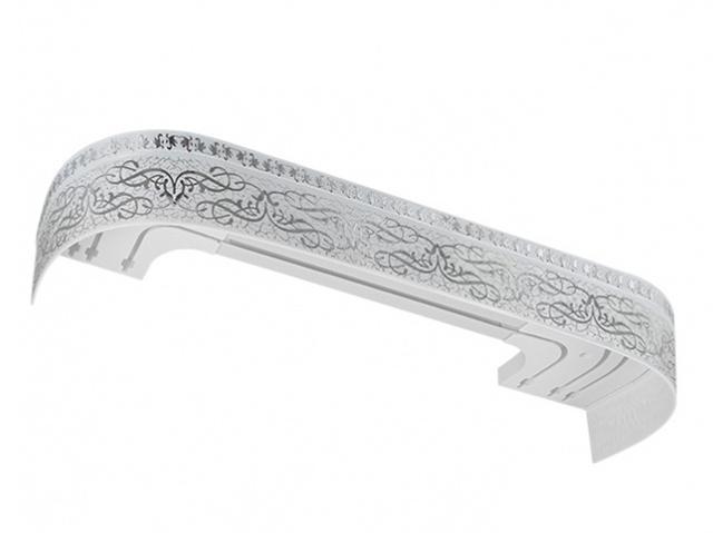 Карниз Legrand Прима с поворотами 2.0 White-Chrome 58075643