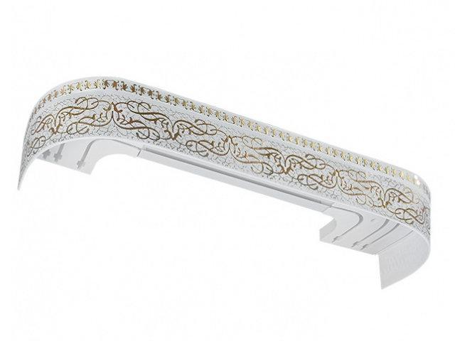 Карниз Legrand Прима с поворотами 3.0 White-Gold 58075669