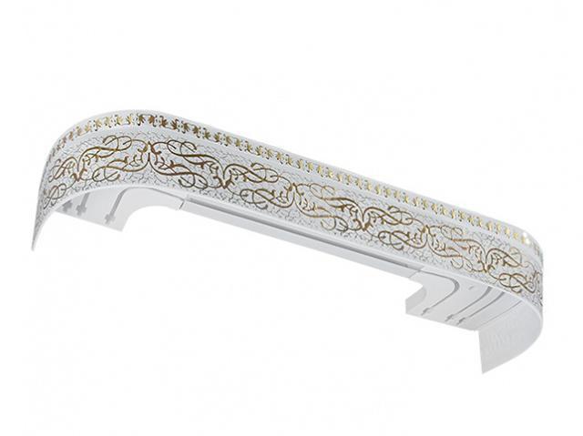 Карниз Legrand Прима с поворотами 2.0 White-Gold 58075640