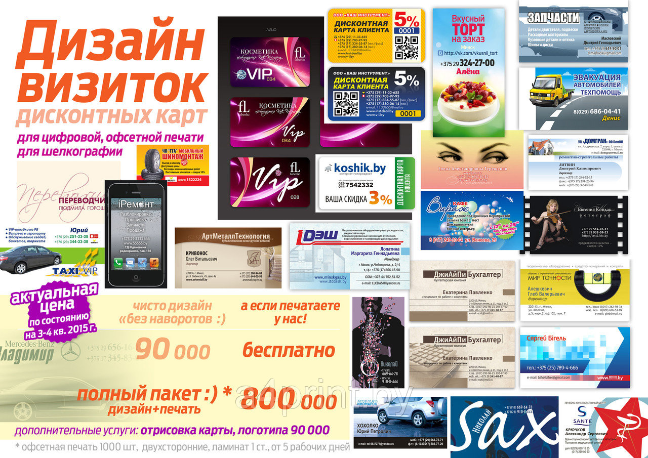 Дизайн визитки