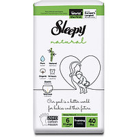 Подгузники-трусики Sleepy Natural 6 (15-25кг) 40шт