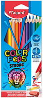 Карандаши Maped Color Peps Strong, 12 цветов