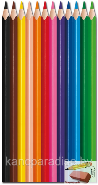 Карандаши Maped Color Peps Strong, 12 цветов - фото 2 - id-p187738954