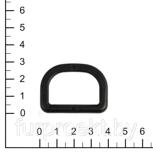 Полукольцо 30 мм ПК-30 чёрн VP