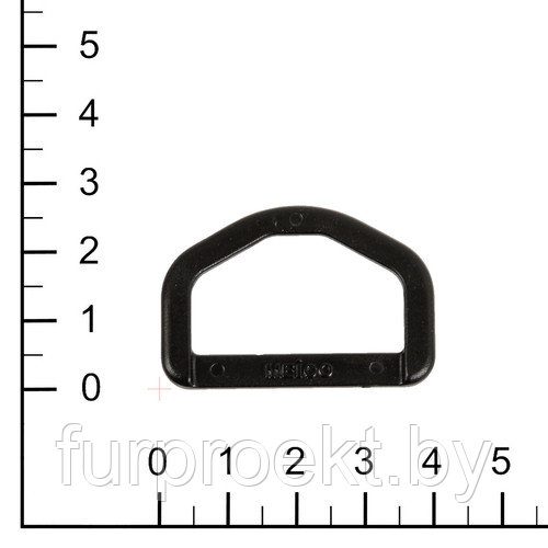 Полукольцо 30мм H 6004 черн.