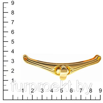 Застежка поворотная К 3510 А золото полированное (2)