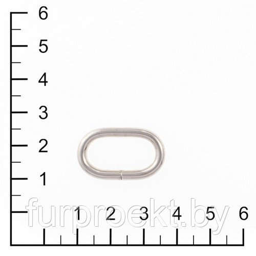 Кольцо овальное 20х10мм (3,1-3,15) никель роллинг